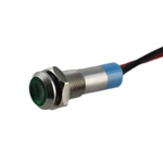 6mm stainless steel DC12V Green IP68 with 12cm wire metal Indicator lamp