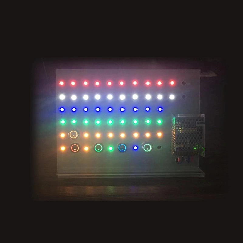 8mm Indictor display panel with Multicolor Metal Push Button Switches