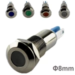 led matel warning 12 volt indicator lights 8mm