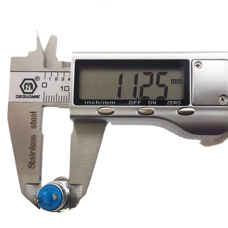 ABI12C-P1 12mm LED White IP67 Brass Type Indicator Light