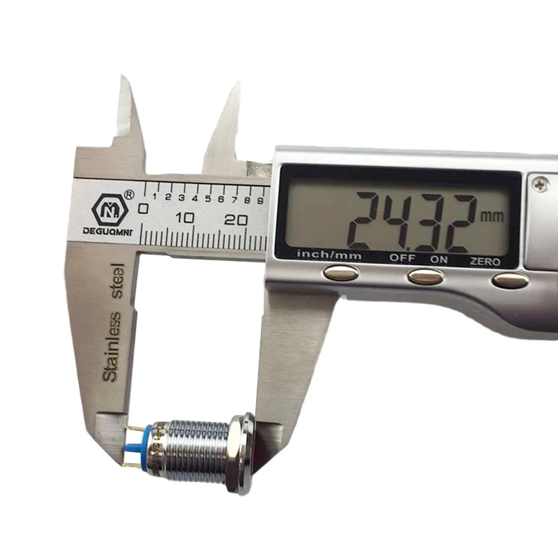 ABI12C-P1 12mm LED Red IP67 Brass Type Indicator Light