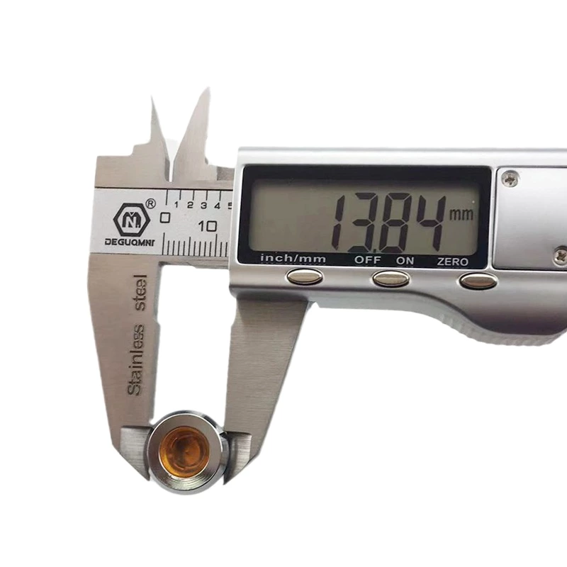 ABI12C-P1 12mm LED Orange IP67 Brass Type Indicator Light