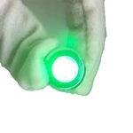 ABI12C-P1 12mm LED Green IP67 Brass Type Indicator Light