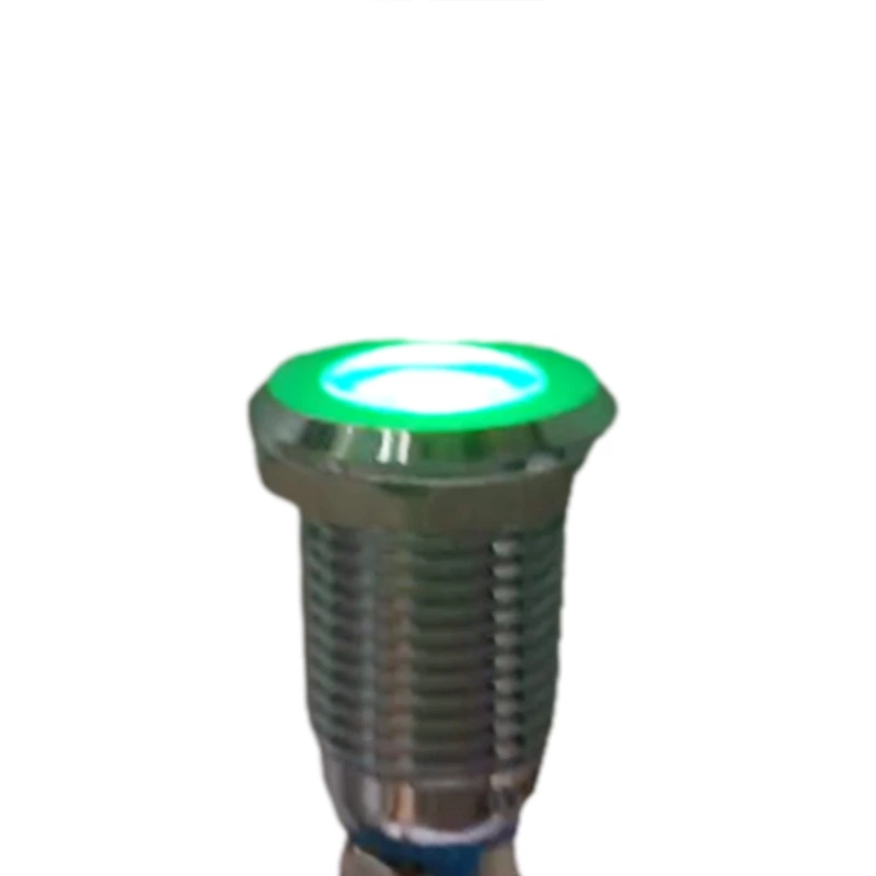 ABI12C-P1 12mm LED Green IP67 Brass Type Indicator Light