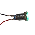 ABI12C-P1 12mm LED Green IP67 Brass Type Indicator Light