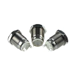 12mm Flat Head ABS12s-P IP67 Momentary Metal Push Button switch