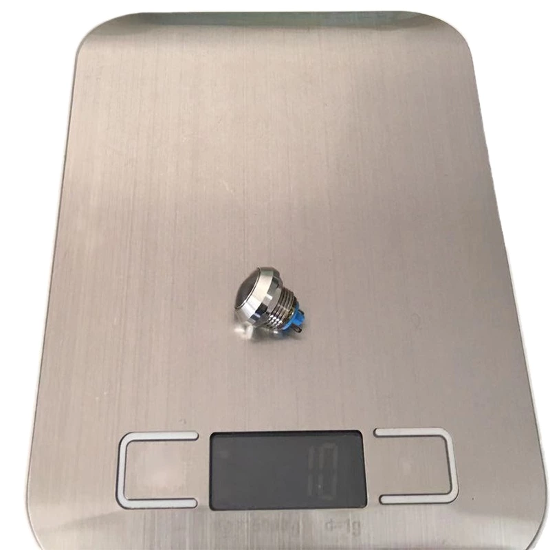 IP67 12mm Stainless Steel RoHS Screw Terminal Ball Copper Plating Momentary Metal Push Button Switch