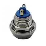 ABS12S-Q1 12mm Momentary 220VAC stainless steel ball head push button