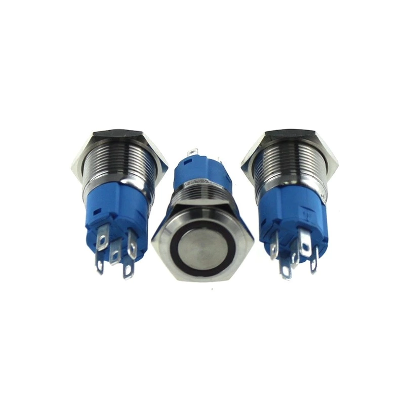 16mm ABS16-SP11ERG anti-vandal double color waterproof led push button switch