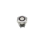 16mm ABS16S-P1-E Ring Red LED IP67 Metal Push Button