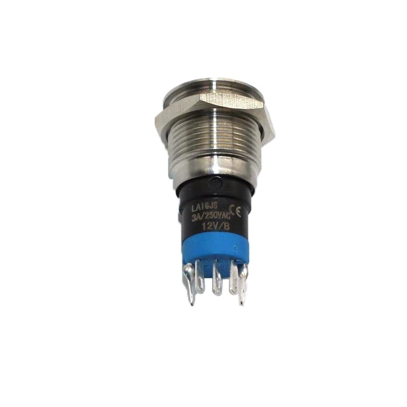 ABS16S-P11-E Illuminated Switches Flat Round Waterproof metal Push Button