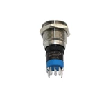 ABS16S-P11-E Illuminated Switches Flat Round Waterproof metal Push Button