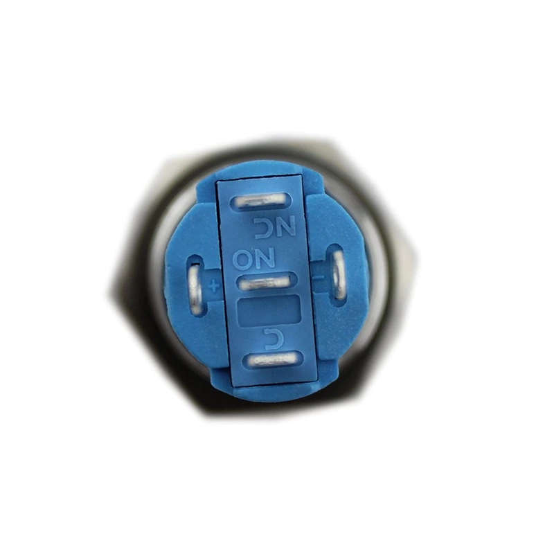 16mm IP67 IK10 Waterproof LED Latching Metal Push Button Switch