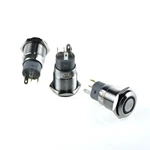16mm ABS16s-P11Z-E ring LED IP67 Metal Push Button