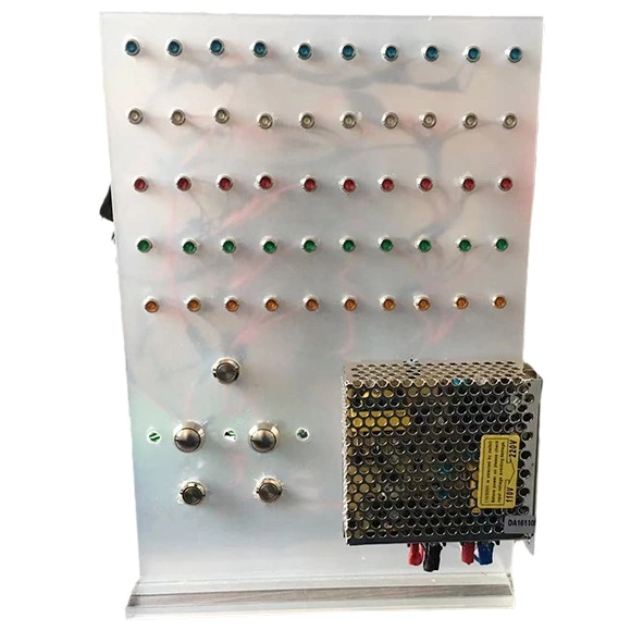 Display Panel with Multicolor Metal Push Button Switch