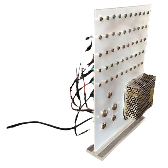 Display Panel with Multicolor Metal Push Button Switch