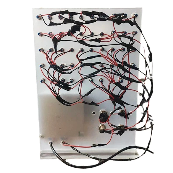 Display Panel with Multicolor Metal Push Button Switch