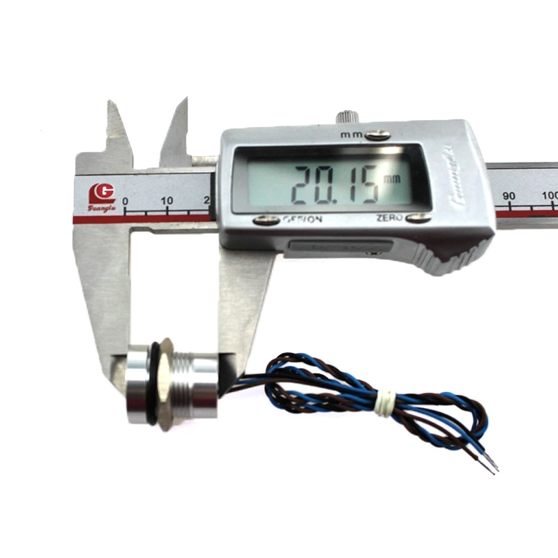 IP68 Waterproof Stainless Steel double color green yellow Ring LED 16mm Piezo push button switch