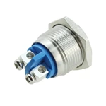 JS16B-10/S Stainless Steel Half Ball Type Metal Push Button with 1NO Screw Terminal