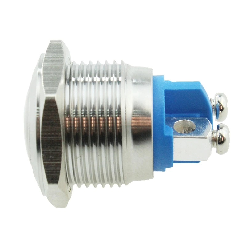 JS16B-10/S Stainless Steel Half Ball Type Metal Push Button with 1NO Screw Terminal