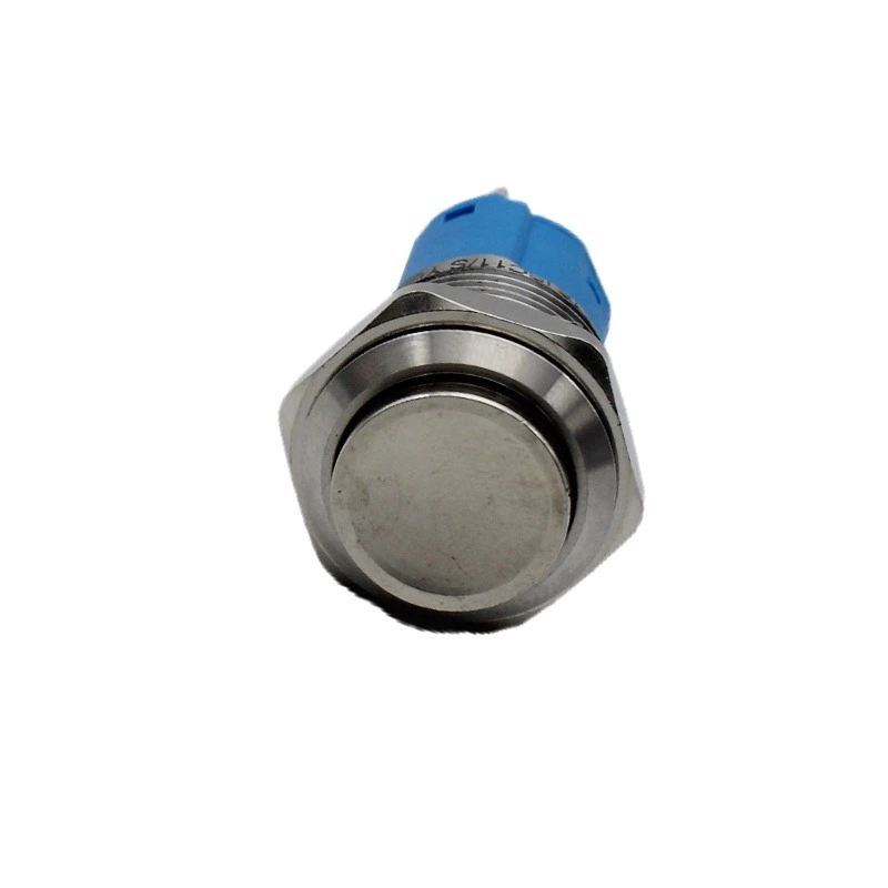 LA16JSC11S 16mm momentary push button stainless steel push switch pin terminal concave switch