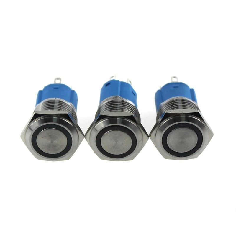 LA16JSF-11E blue push button monetary with LED lamp