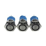 LA16JSF-11E blue push button monetary with LED lamp