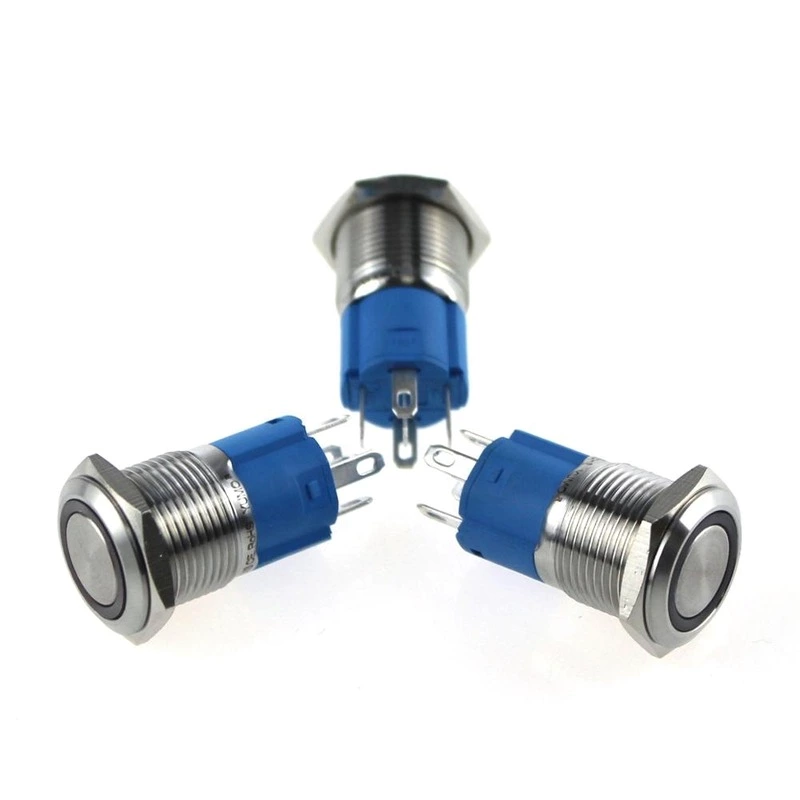 LA16JSF-11E blue push button monetary with LED lamp