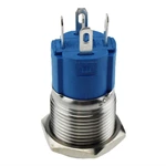 LA16JSF 16mm Diameter 24V Flat Round Stainless Steel Waterproof Led Metal Push Button