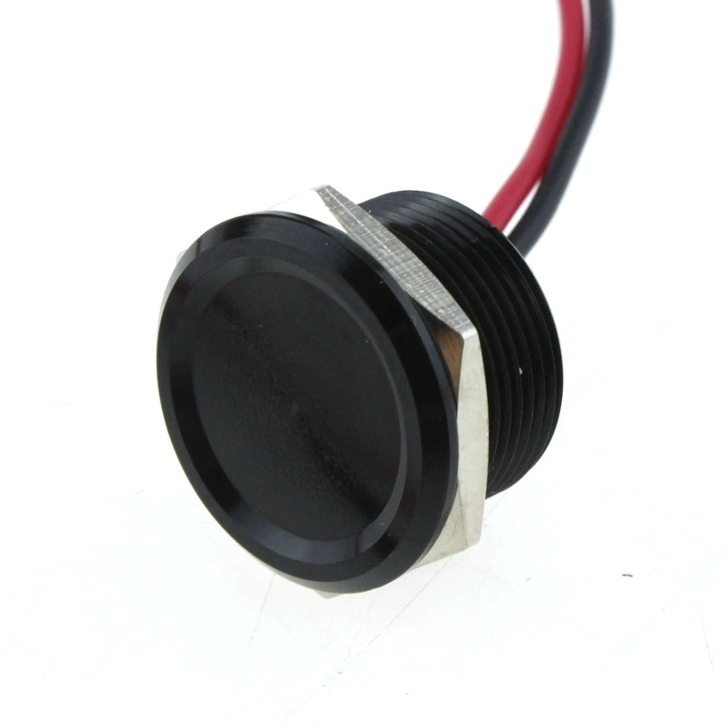Waterproof Piezo Switch Flat Head Aluminum Momentary Piezo Switch