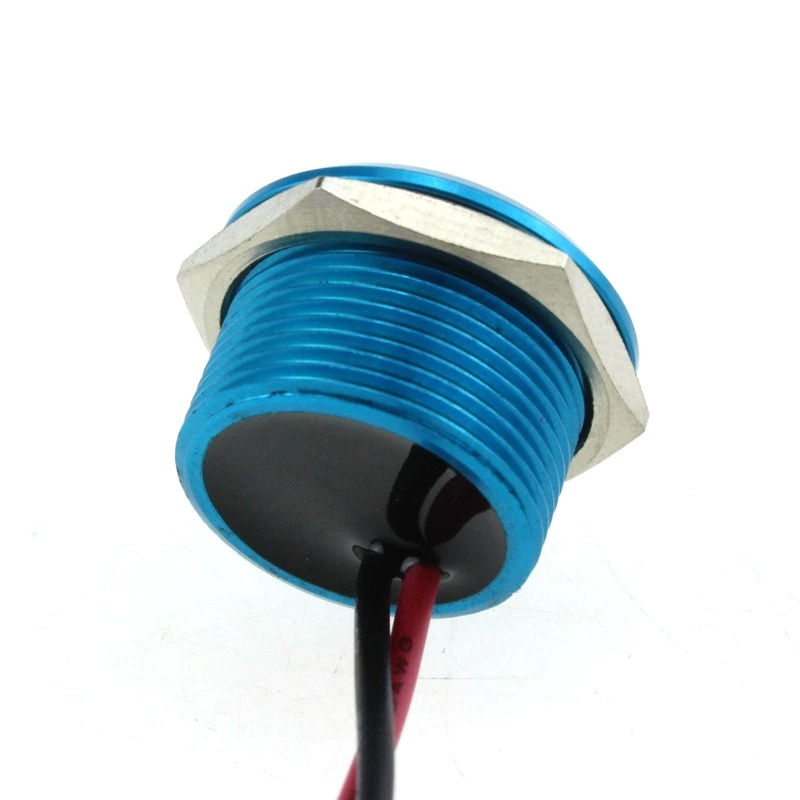 Waterproof Piezo Switch Flat Head Aluminum Momentary Piezo Switch