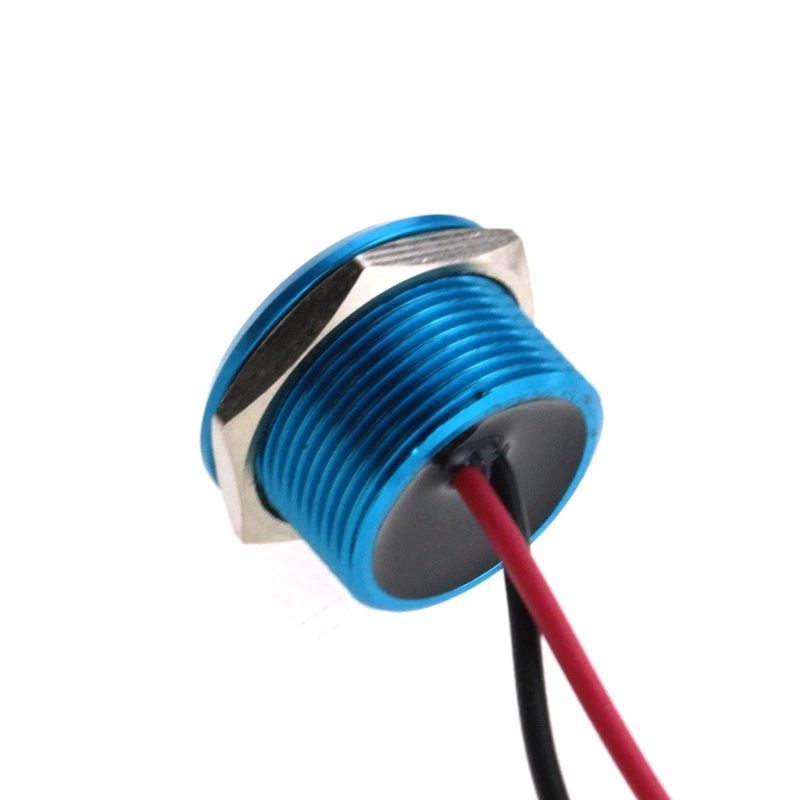 Waterproof Piezo Switch Flat Head Aluminum Momentary Piezo Switch