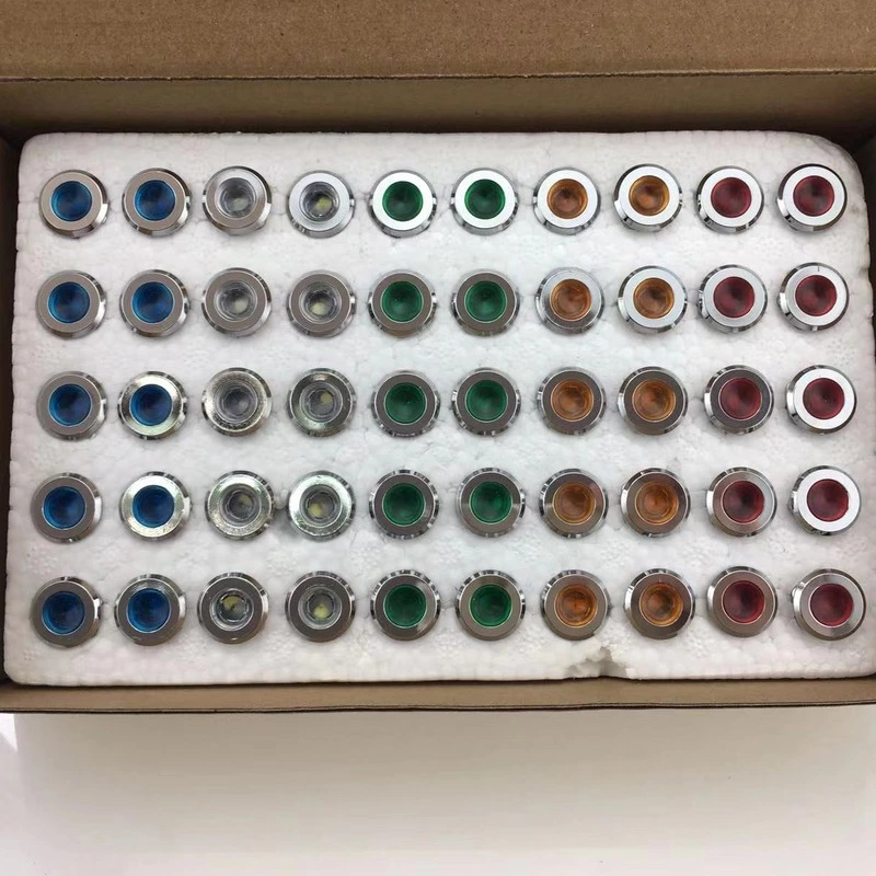 ABI12C-P1 12mm LED IP67 Brass Type Indicator Light