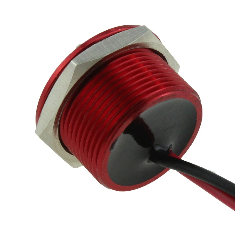 Waterproof Piezo Switch Flat Head Aluminum Momentary Piezo Switch