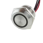 IP68 28mm 100mA 24VAC/DC Momentary stainless steel piezo switch