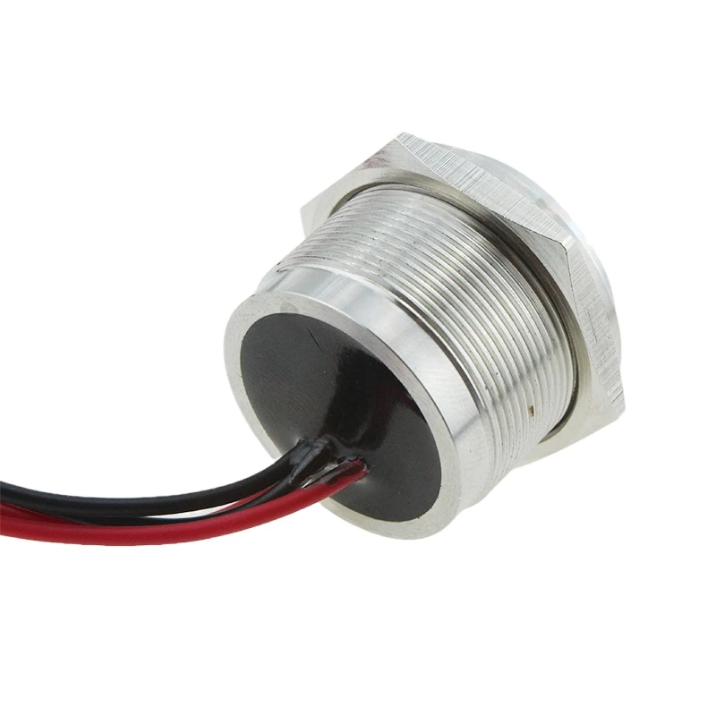 IP68 28mm 100mA 24VAC/DC Momentary stainless steel piezo switch