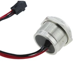 IP68 28mm 100mA 24VAC/DC Momentary stainless steel piezo switch